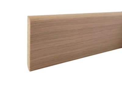 Plinthe arrondie MDF plaqué chêne 200 x 7 cm, ép.10 mm (vendu par lot de 5)