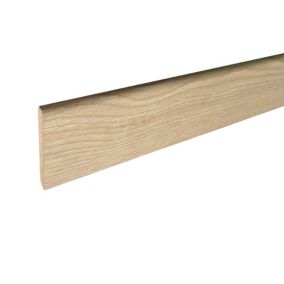 Plinthe arrondie MDF revêtu papier chêne 240 x 7 cm, ép.10 mm