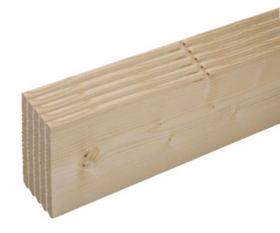 Plinthe arrondie sapin 200 x 9,5 cm, ép.13 mm (vendu par lot de 5)