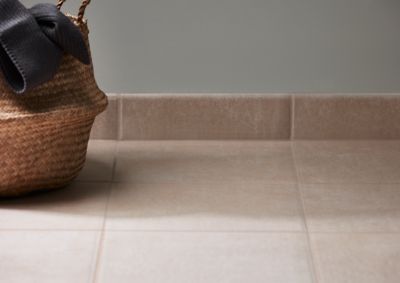 Plinthe Beige effet pierre 7 x 33 cm Ravenne