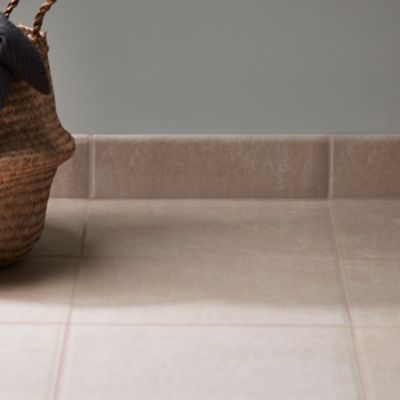 Plinthe Beige effet pierre 7 x 33 cm Ravenne