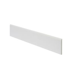 Plinthe blanche 7,5 x 45 cm Plain (vendue à la pièce)