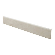 Plinthe blanche 8 x 60 cm Structured Concrete (vendue à la pièce)