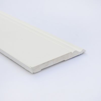 Plinthe Bois de Pin Merkusii - Enduite Gesso Blanc - 12x120x2200mm