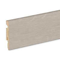 Plinthe bois MDF pour parquet et stratifié GoodHome Décor 45 gris L.220 x H.6 x ép.1,1 cm