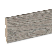 Plinthe bois MDF pour parquet et stratifié GoodHome Décor 70 L.220 x H.8 x ép.1,3 cm