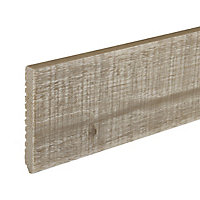 Plinthe brut de sciage bois flotté gris 205 x 68 cm