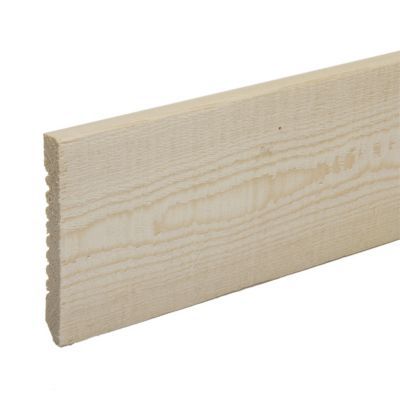 Plinthe brut de sciage coloris naturel 9 x 68 mm l.2,05 m