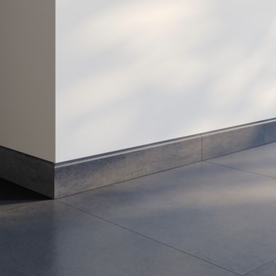 Plinthe carrelage anthracite Newport l.9 x L.60 cm