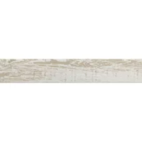 Plinthe carrelage bois blanc mat 10 x 60 cm Denver Baldocer