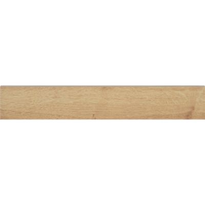 Plinthe carrelage effet bois brut beige L.45 x l.0,75 cm x ép.9 mm, Lulea