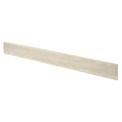 Plinthe carrelage effet pierre beige L.60 x l.7,5 cm x ép.9 mm, Kyat