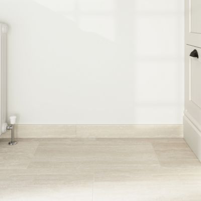 Plinthe carrelage effet pierre beige L.60 x l.7,5 cm x ép.9 mm, Kyat