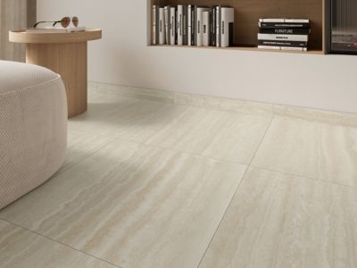 Plinthe carrelage effet pierre beige L.60 x l.7,5 cm x ép.9 mm, Kyat