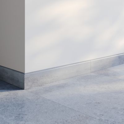 Plinthe carrelage gris Newport l.9 x L.60 cm