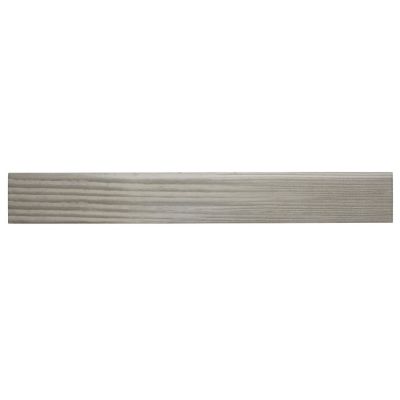 Plinthe carrelage grise aspect pin finition mat Colours Pine wood L.60 x H.8 x ép.0,80 cm