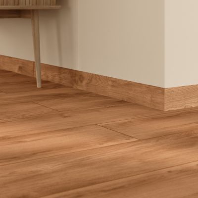 Plinthe carrelage intérieur effet bois brut foncé L.60 x l.8 cm x ép.9 — free download