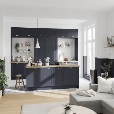 Plinthe de cuisine Goodhome Artemisia bleu H. 15 cm x l. 2.4 m x Ep. 16 mm