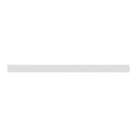 Plinthe de cuisine GoodHome Stevia blanc mat H. 15 x l. 240 x Ép. 1,6 cm