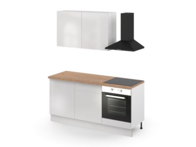 Plinthe de cuisine Goodhome Stevia et Garcinia Blanc H. 15 cm x l. 2.4 m x Ep. 16 mm