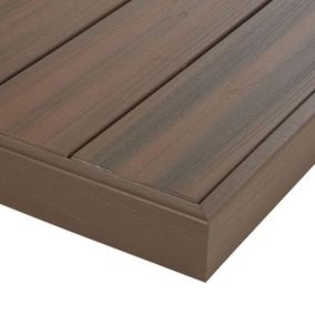 Plinthe de terrasse Xtrem brun 20 x 62 cm