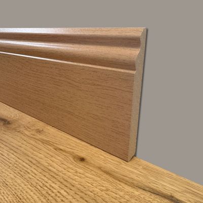 Plinthe DUCALE en fibres de bois compactes 120 x 15 chêne miel (prix au mètre)