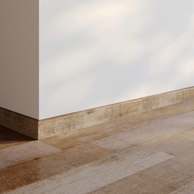 Plinthe effet bois naturel l.7 x L.60 cm x ép.8 mm, Julyo 2 Colli