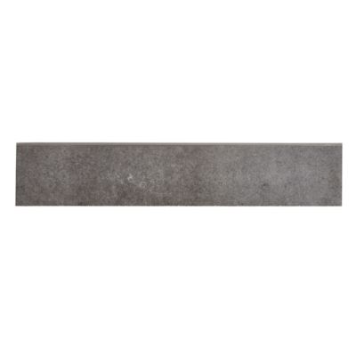 Plinthe en carrelage anthracite effet béton L.61,5 x l.8 cm x ép.7,4 mm, Konkrete
