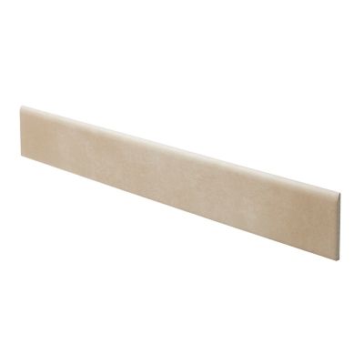 Plinthe en carrelage beige mat L.60 x l.8 cm x ép.10 mm, Smooth