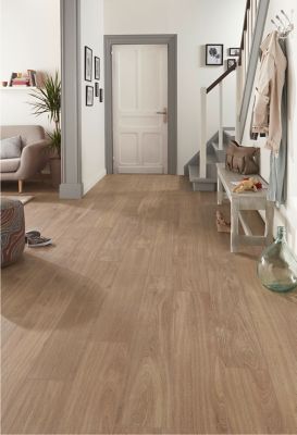 Plinthe en carrelage effet bois brut naturel L.60 x l.8 cm x ép.9 mm, Goodhome Rusticwood