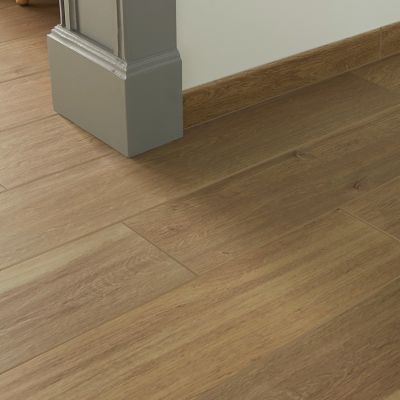 Plinthe en carrelage effet bois brut naturel L.60 x l.8 cm x ép.9 mm, Goodhome Rusticwood