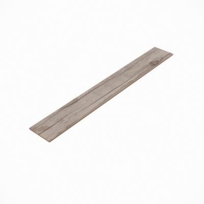 Plinthe en carrelage effet chêne gris mat L.45 cm x l.8 cm x ép.10 mm, Vintage Oak