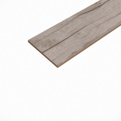 Plinthe en carrelage effet chêne gris mat L.45 cm x l.8 cm x ép.10 mm, Vintage Oak