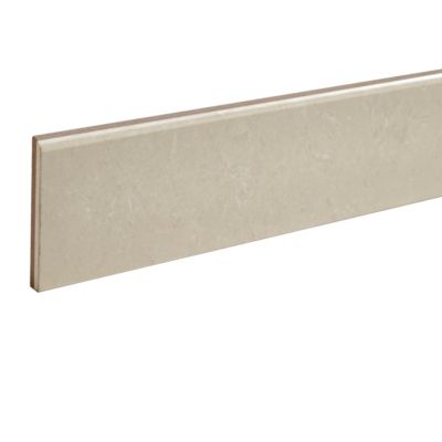 Plinthe en carrelage effet marbre beige brillant L.60 x l.8 cm x ép.8 mm, Musetta