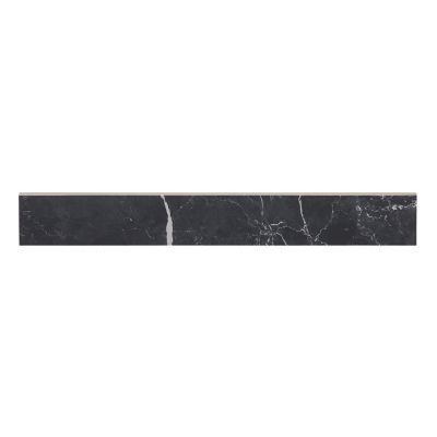 Plinthe en carrelage effet marbre noir poli L.59,5 x l.8 cm x ép.10 mm, Ultimate Marble