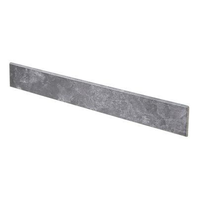 Plinthe en carrelage effet pierre anthracite L.61,5 x l.7,5 cm x ép.9 mm, Shaded
