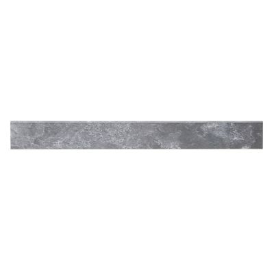 Plinthe en carrelage effet pierre anthracite L.61,5 x l.7,5 cm x ép.9 mm, Shaded