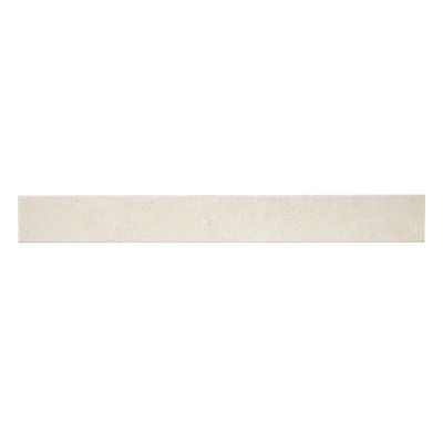Plinthe en carrelage effet pierre beige taupe L.61,5 x l.7,5 cm x ép.9 mm, Soft Lime Stone