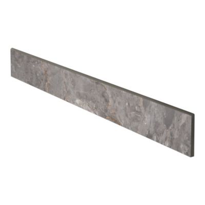 Plinthe en carrelage effet pierre gris mat L.60 x l.8 cm x ép.8,4 mm, Zerlina