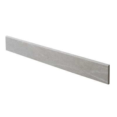 Plinthe en carrelage gris clair effet ardoise L.61 x l.7,5 cm x ép.9 mm, Slate
