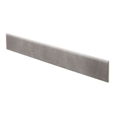 Plinthe en carrelage gris foncé mat L.60 x l.8 cm x ép.10 mm, Smooth