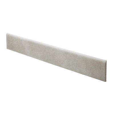 Plinthe en carrelage gris mat L.60 x l.8 cm x ép.10 mm, Smooth