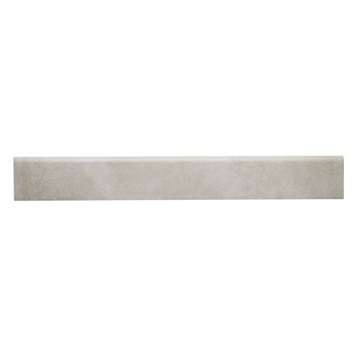 Plinthe en carrelage gris mat L.60 x l.8 cm x ép.10 mm, Smooth