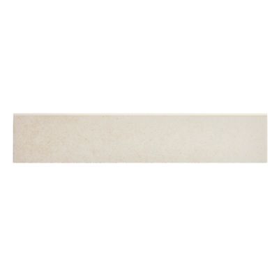 Plinthe en carrelage ivoire effet béton L.61,5 x l.8 cm x ép.7,4 mm, Konkrete