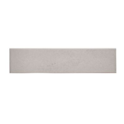 Plinthe en grès porcelainé gris L.30,7 x l.8 cm x ép.7 mm, Cimenti