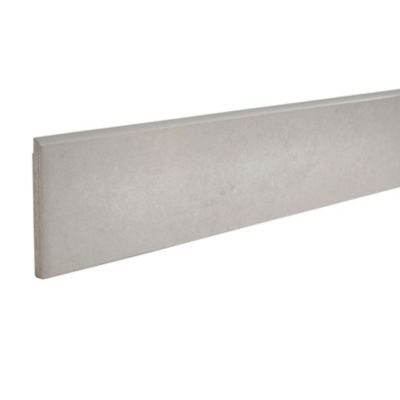 Plinthe en grès porcelainé gris L.30,7 x l.8 cm x ép.7 mm, Cimenti