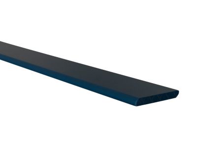 Plinthe en MDF arrondie Ninna couleur bleue 10X70mm L.2,44m