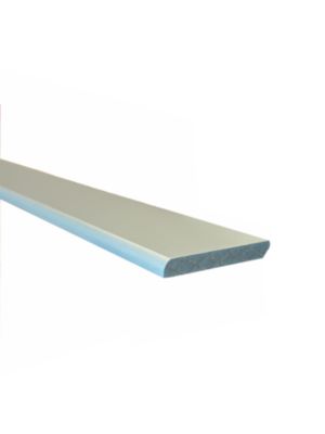 Plinthe en MDF arrondie Ninna couleur vert olive 10X70mm L.2,44m