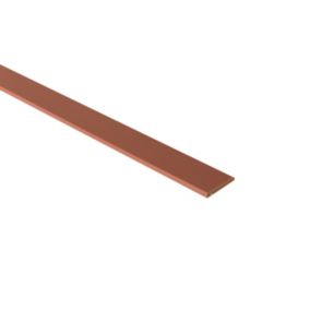 Plinthe en mélaninée arrondie Ninna couleur terracota 10X70mm L.2,44m