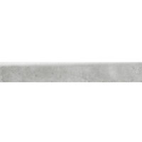 Plinthe intérieur grès cérame émaillé aspéct béton gris Tendance 7,5 x 60 cm